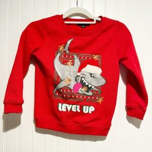 Blizzard Bay Christmas Shark Gaming Sweatshirt Boys 6
